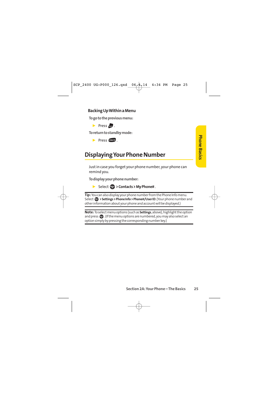 Displayingyour phone number | Sprint Nextel SPRINT PCS VISION SCP-2400 User Manual | Page 41 / 256