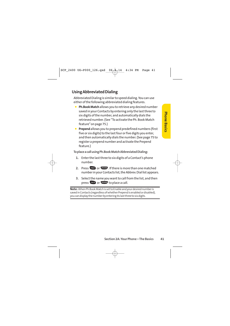 Using abbreviated dialing | Sprint Nextel SPRINT PCS VISION SCP-2400 User Manual | Page 57 / 256