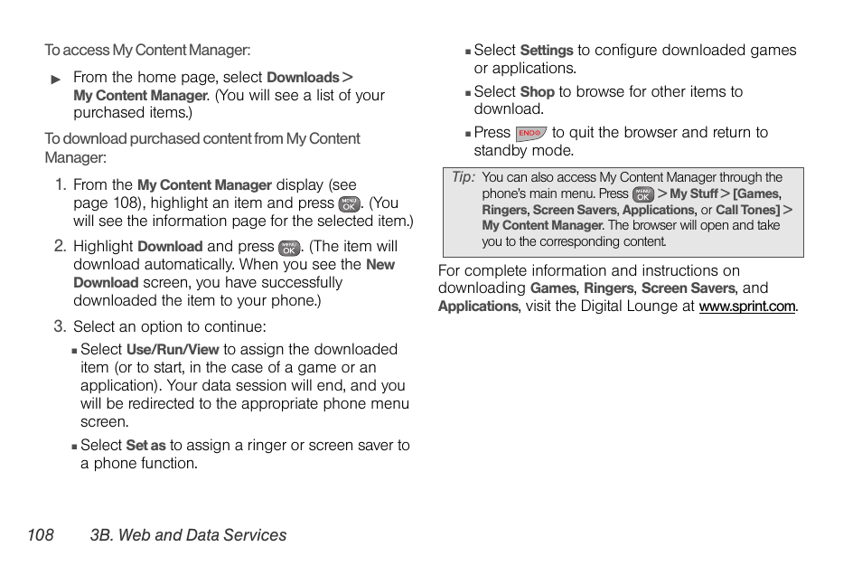 Sprint Nextel LG Remarq UG_9a_070709 User Manual | Page 118 / 143