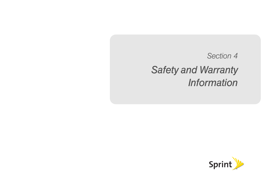 Safety and warranty information, Section 4: safety and warranty information 117 | Sprint Nextel LG Remarq UG_9a_070709 User Manual | Page 127 / 143