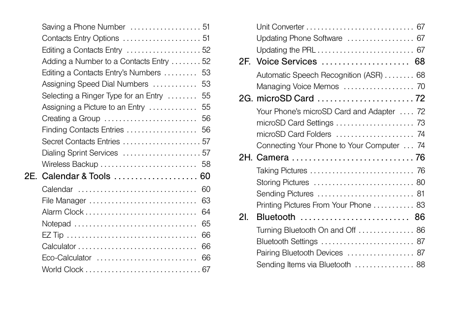 Sprint Nextel LG Remarq UG_9a_070709 User Manual | Page 4 / 143