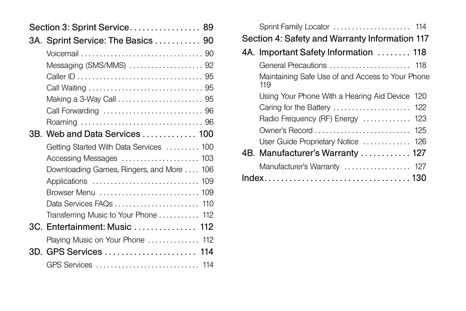Sprint Nextel LG Remarq UG_9a_070709 User Manual | Page 5 / 143
