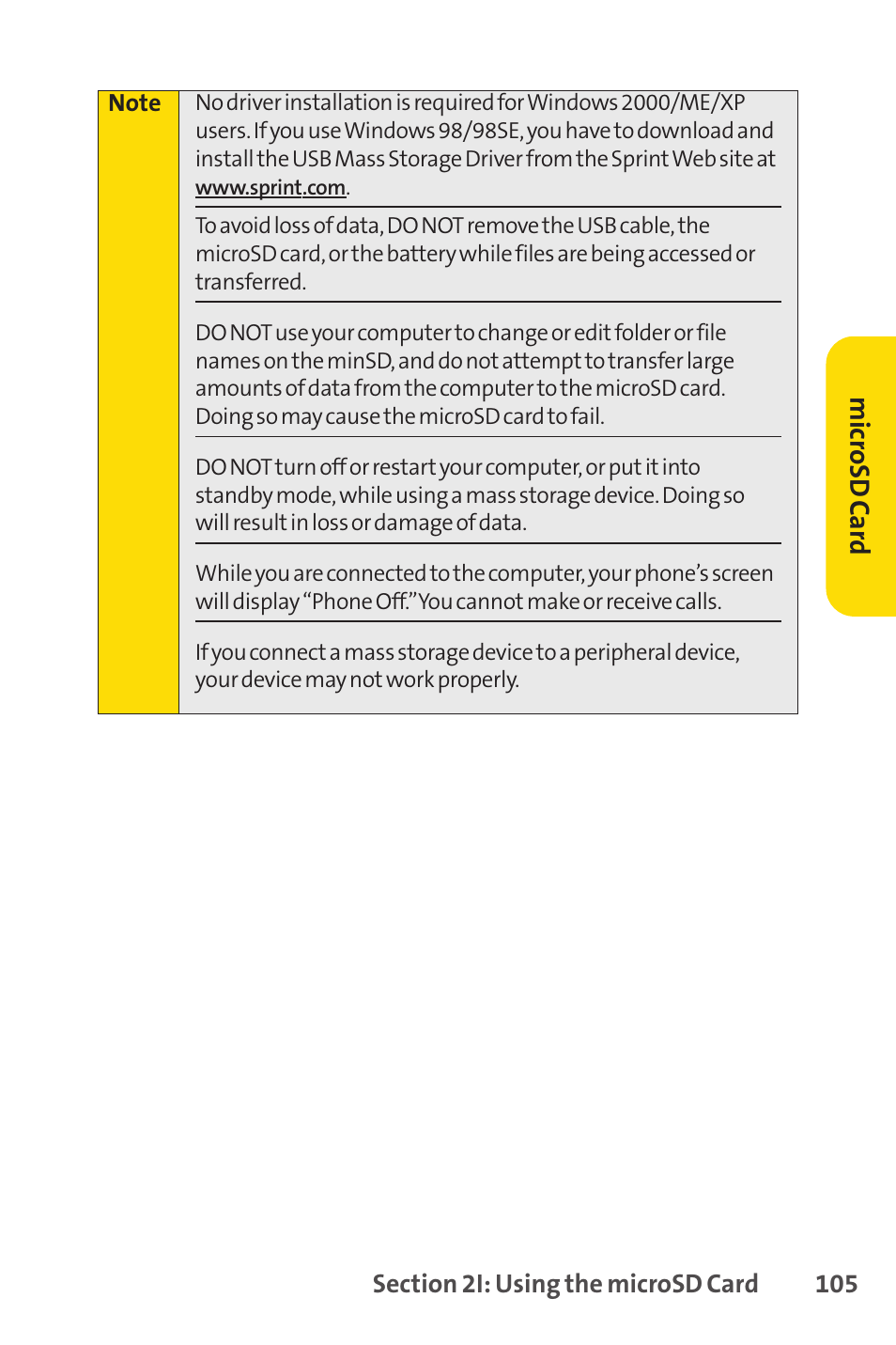 Sprint Nextel H 11/07 User Manual | Page 122 / 219
