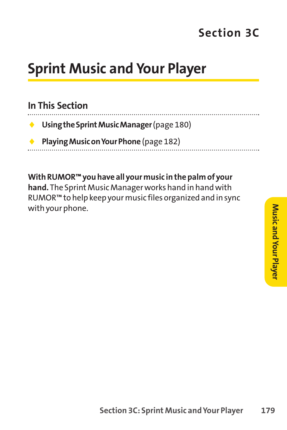 Sprint music and your player | Sprint Nextel H 11/07 User Manual | Page 196 / 219