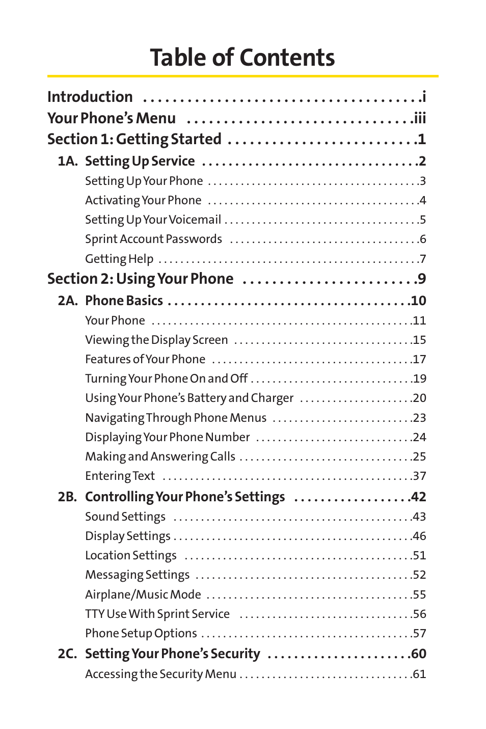 Sprint Nextel H 11/07 User Manual | Page 3 / 219