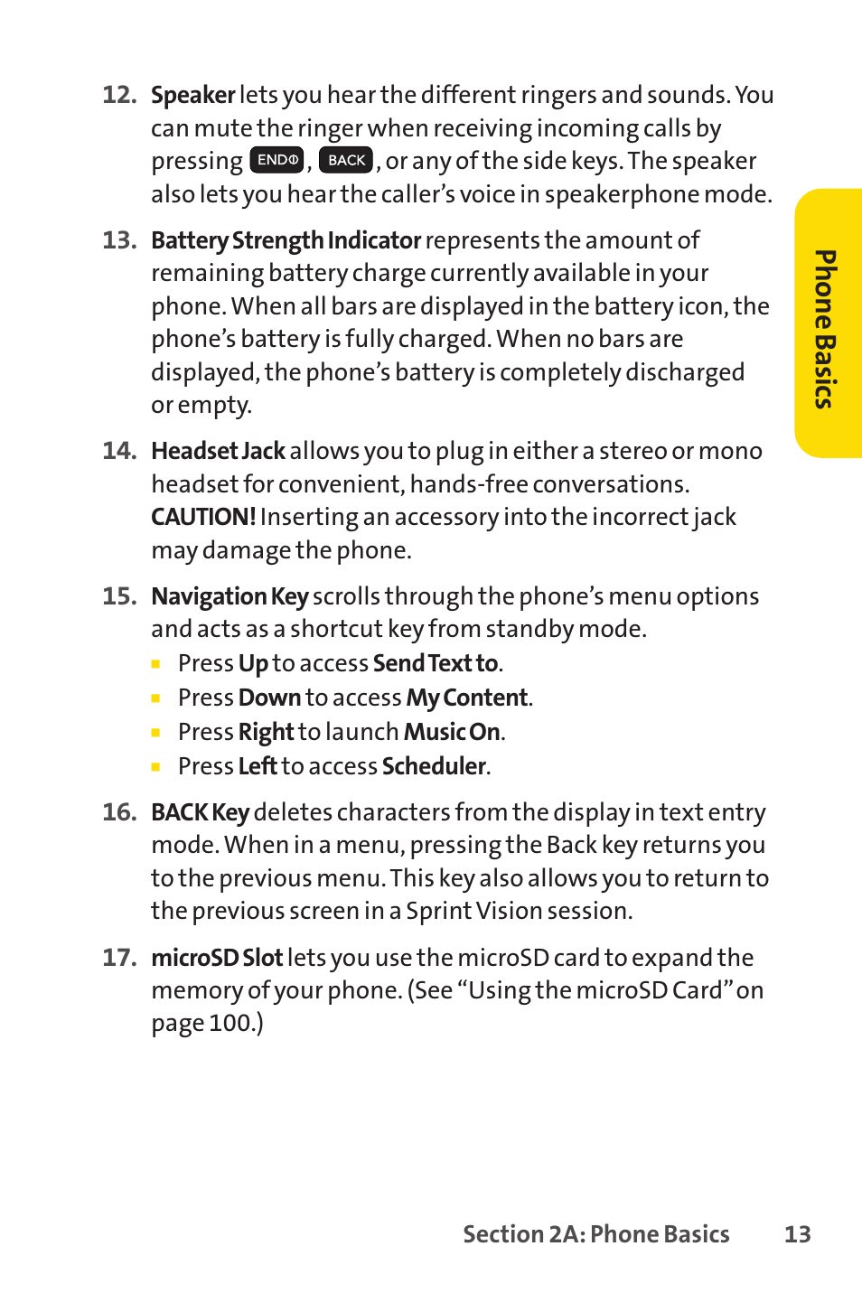 Ph on e b as ics | Sprint Nextel H 11/07 User Manual | Page 30 / 219