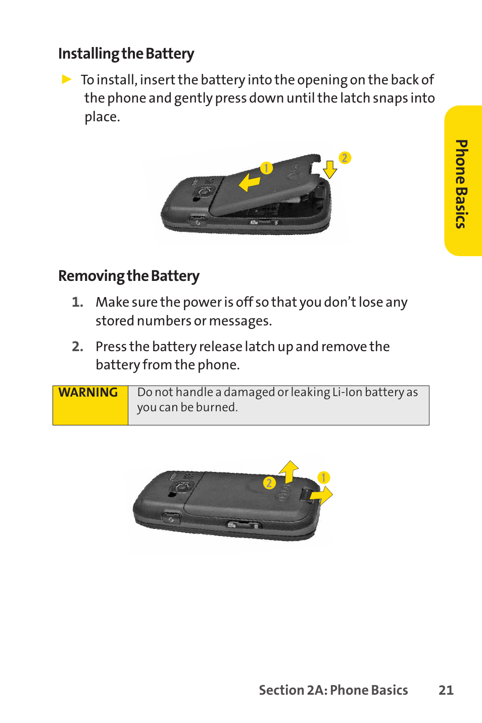 Ph on e b as ics | Sprint Nextel H 11/07 User Manual | Page 38 / 219