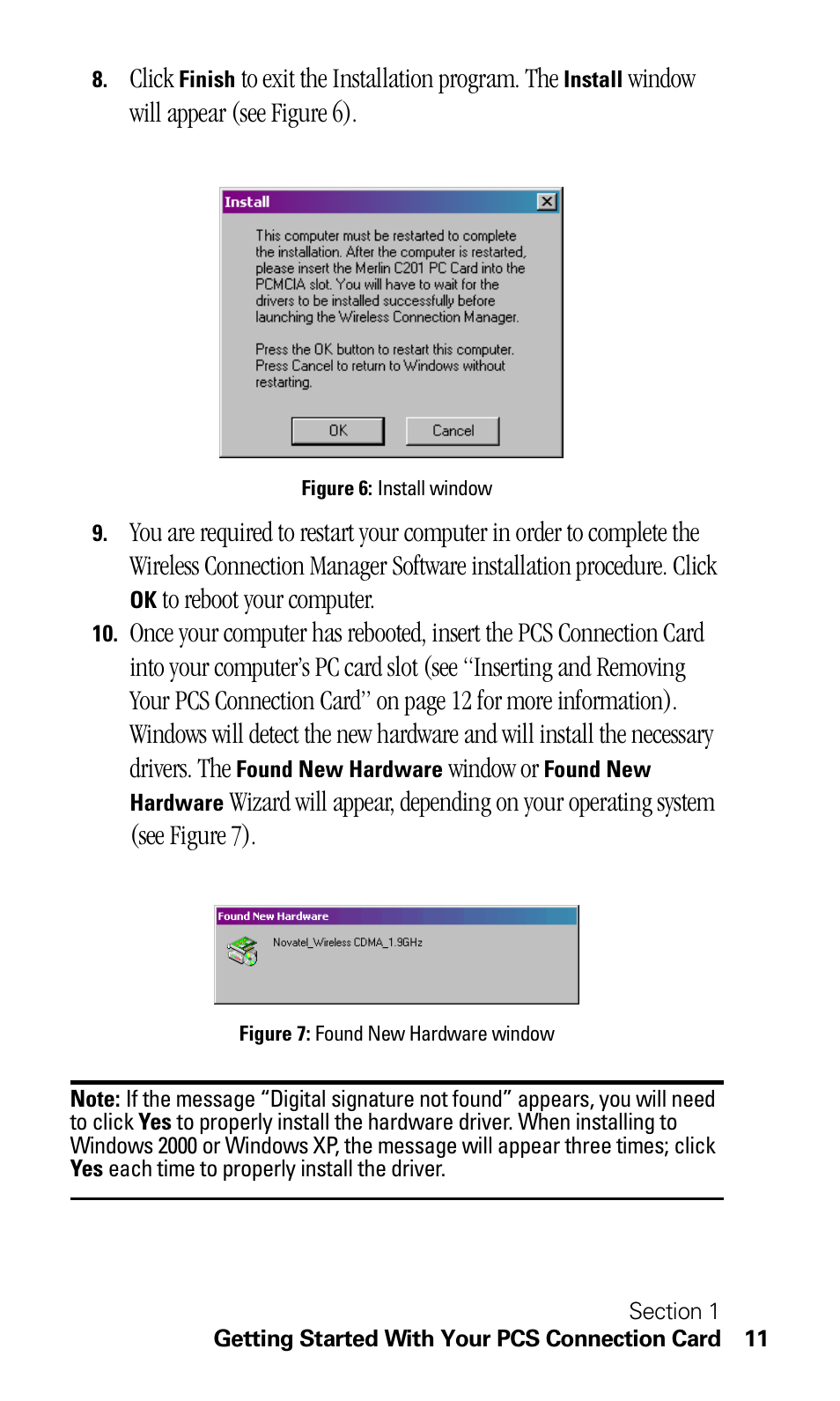 Click, Window will appear (s ee figure 6), Window or | Sprint Nextel C201 User Manual | Page 15 / 92