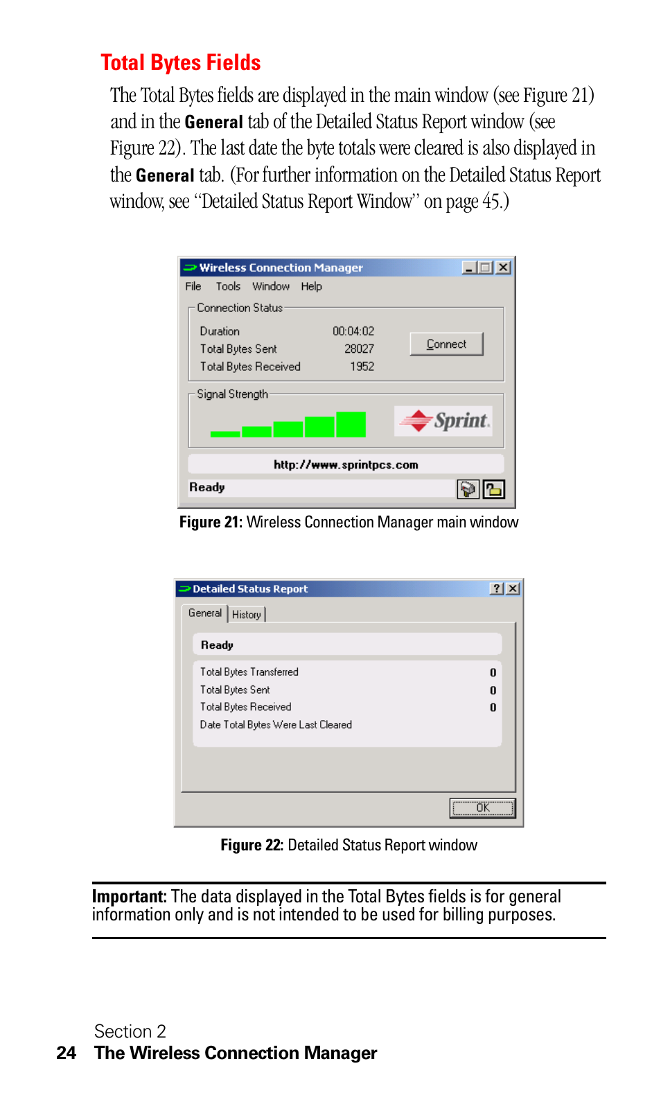 Total bytes fields | Sprint Nextel C201 User Manual | Page 28 / 92