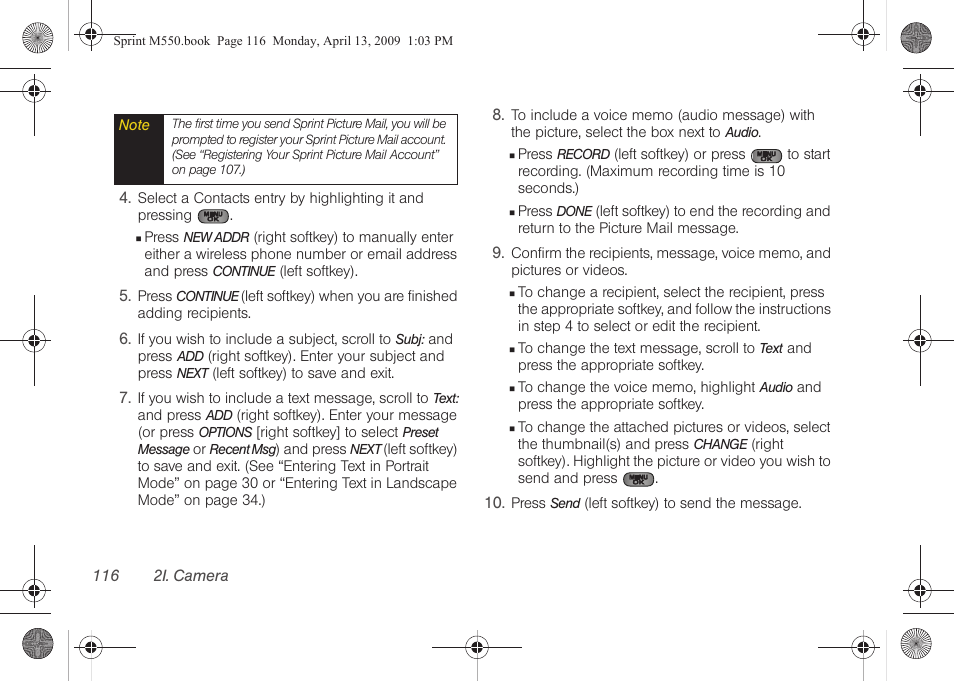 Samsung SPH-M550ZKASPR User Manual | Page 130 / 224