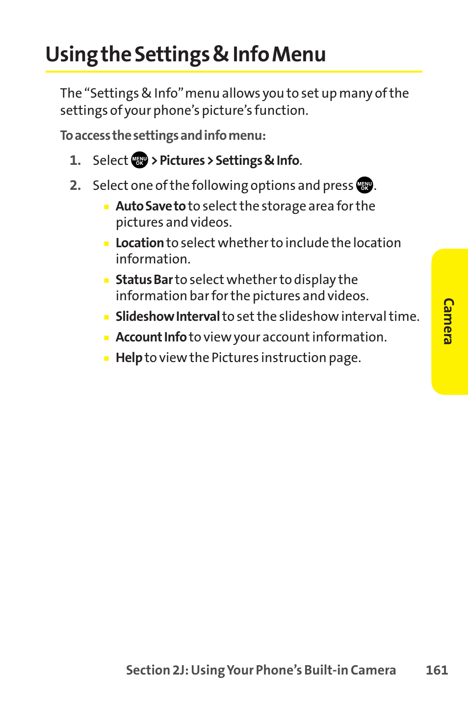 Using the settings & info menu | Sprint Nextel SCP-8400 User Manual | Page 177 / 282