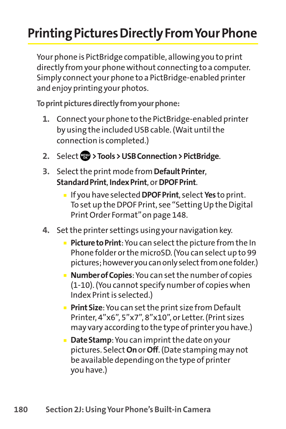 Printing pictures directly from your phone | Sprint Nextel SCP-8400 User Manual | Page 196 / 282