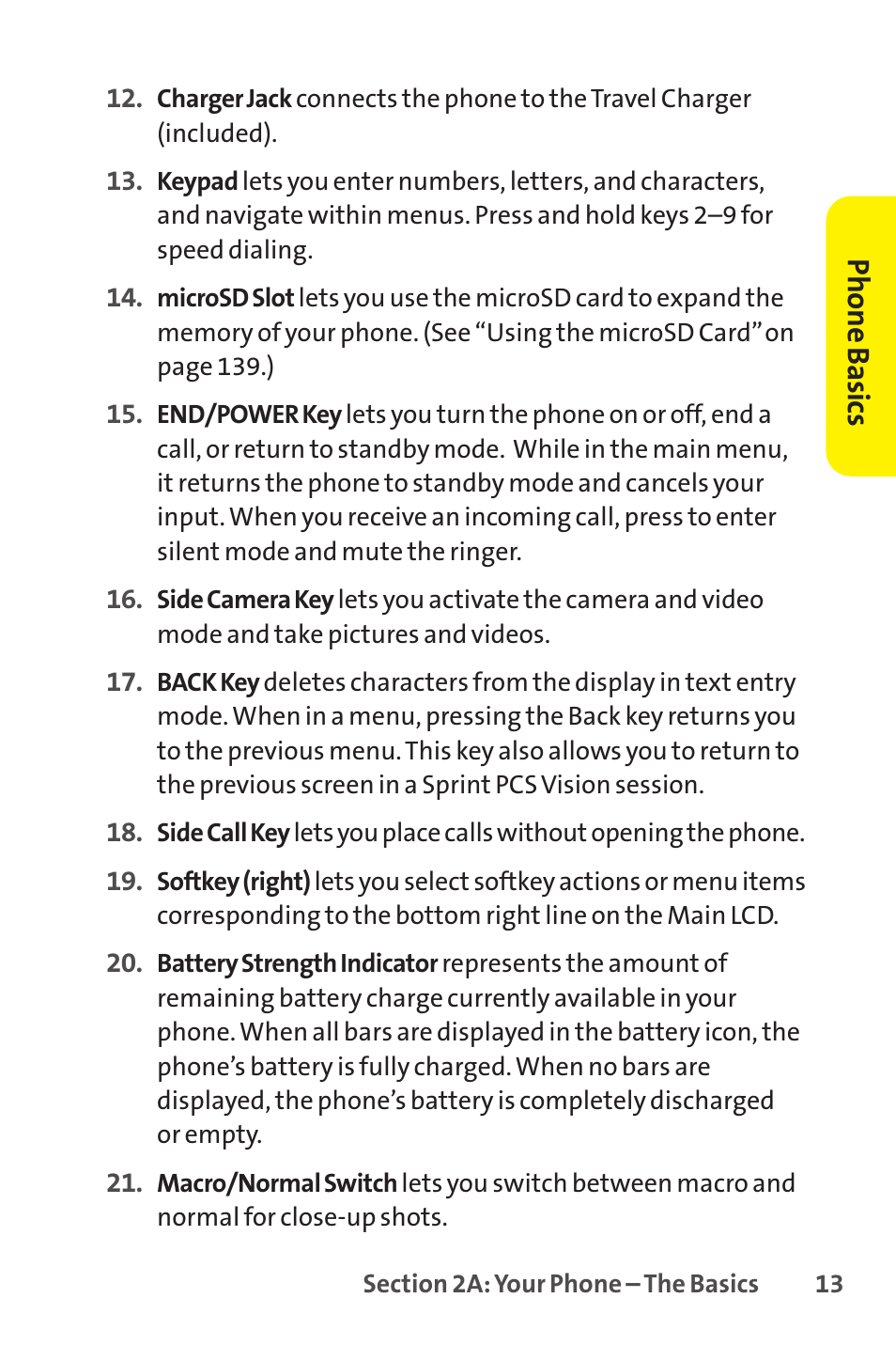 Phone basics | Sprint Nextel SCP-8400 User Manual | Page 29 / 282