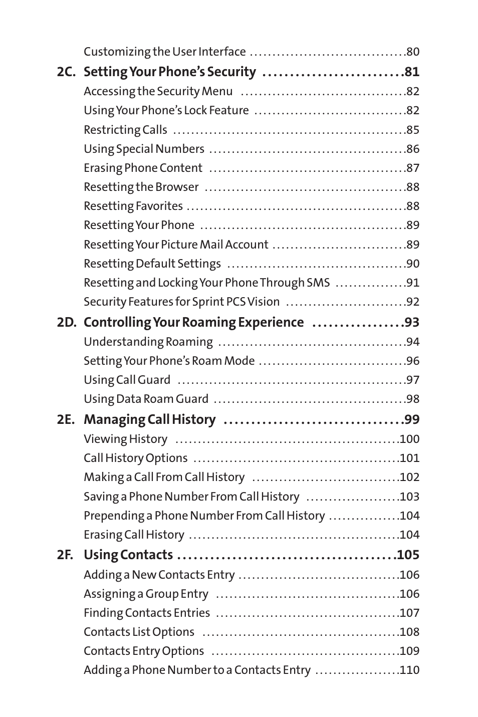 Sprint Nextel SCP-8400 User Manual | Page 3 / 282