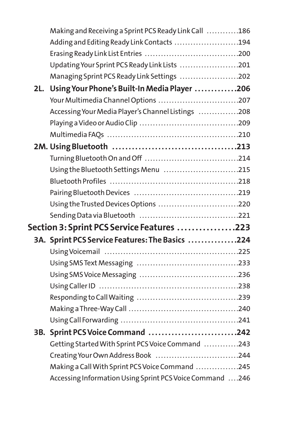 Sprint Nextel SCP-8400 User Manual | Page 5 / 282