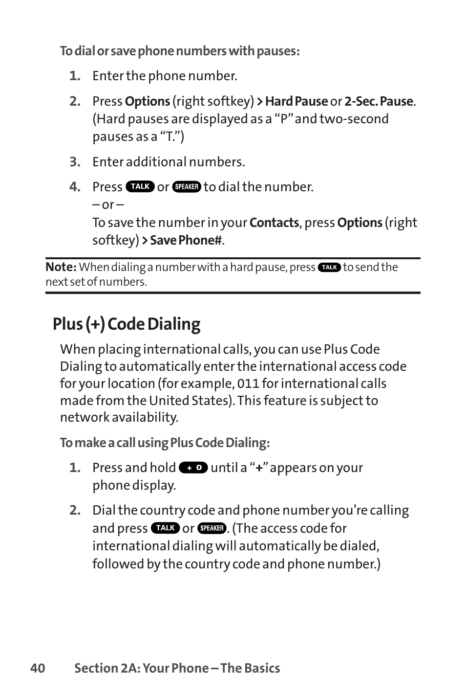 Plus (+) code dialing | Sprint Nextel SCP-8400 User Manual | Page 56 / 282