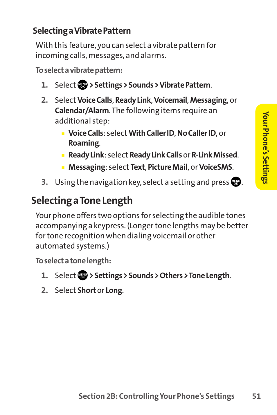 Selecting a tone length | Sprint Nextel SCP-8400 User Manual | Page 67 / 282