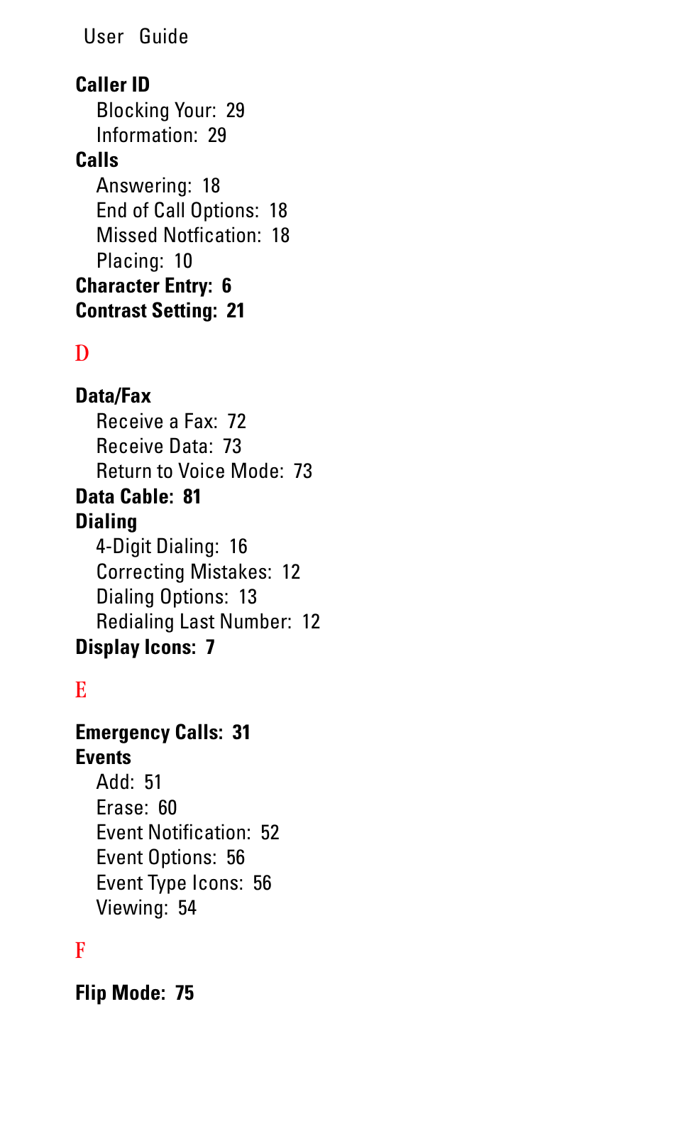 Sprint Nextel LA990009-0462 User Manual | Page 104 / 108