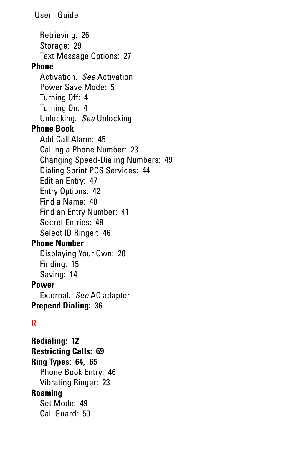 Sprint Nextel LA990009-0462 User Manual | Page 106 / 108