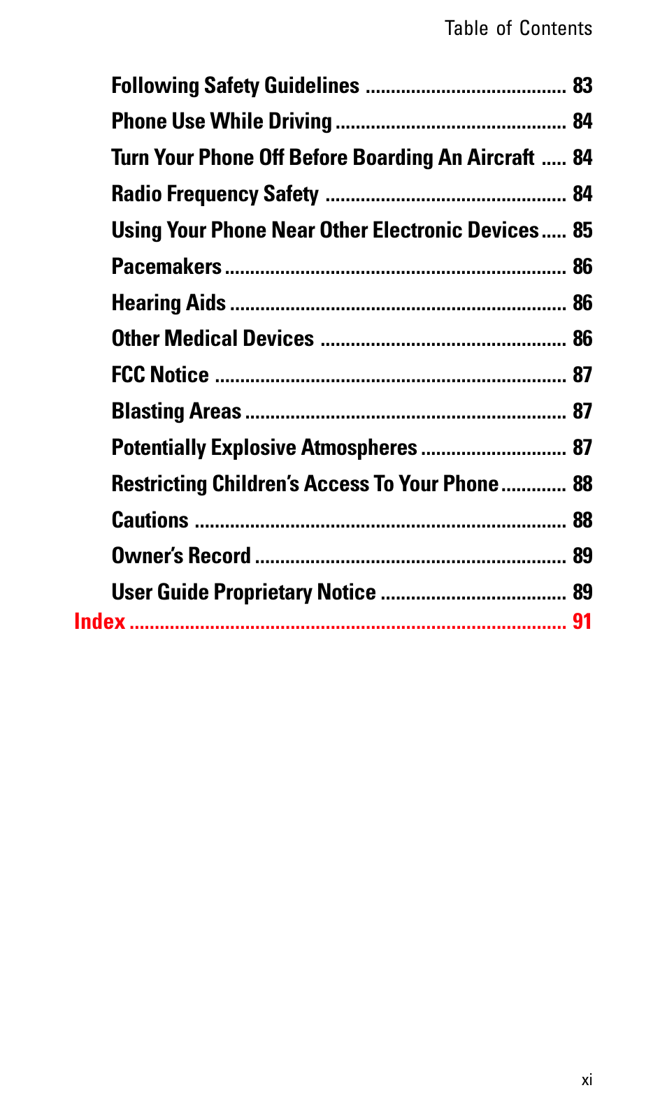 Sprint Nextel LA990009-0462 User Manual | Page 12 / 108