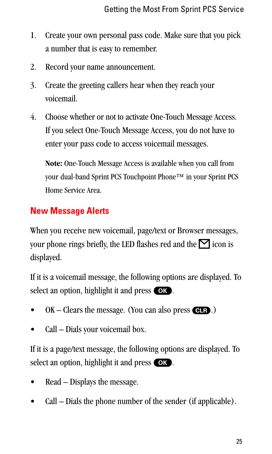 New message alerts | Sprint Nextel LA990009-0462 User Manual | Page 37 / 108