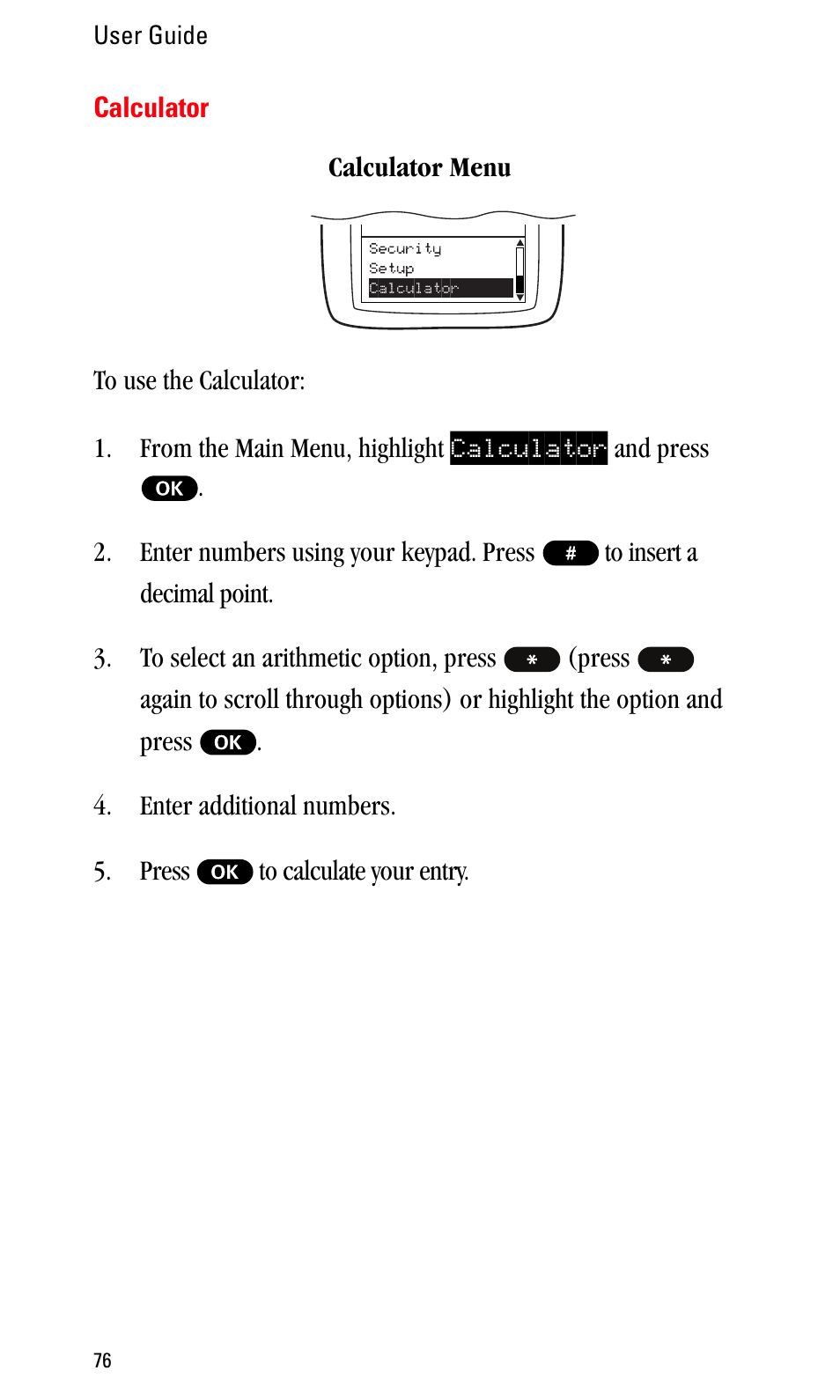 Calculator | Sprint Nextel LA990009-0462 User Manual | Page 88 / 108