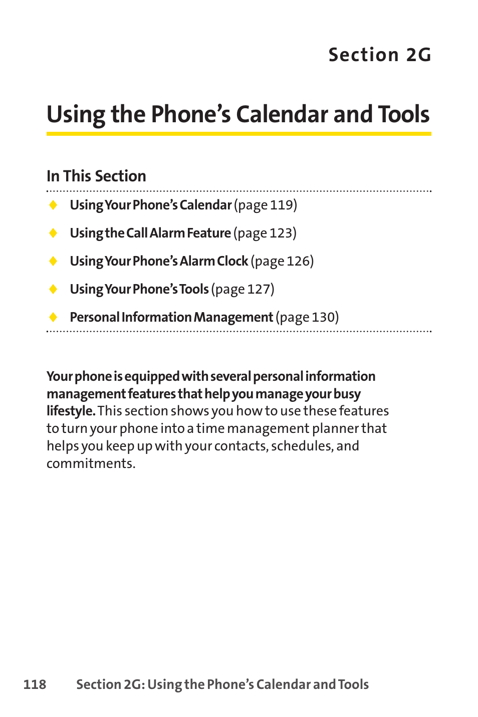 Using the phone’s calendar and tools | Sprint Nextel SANYO SCP-3200 User Manual | Page 134 / 281