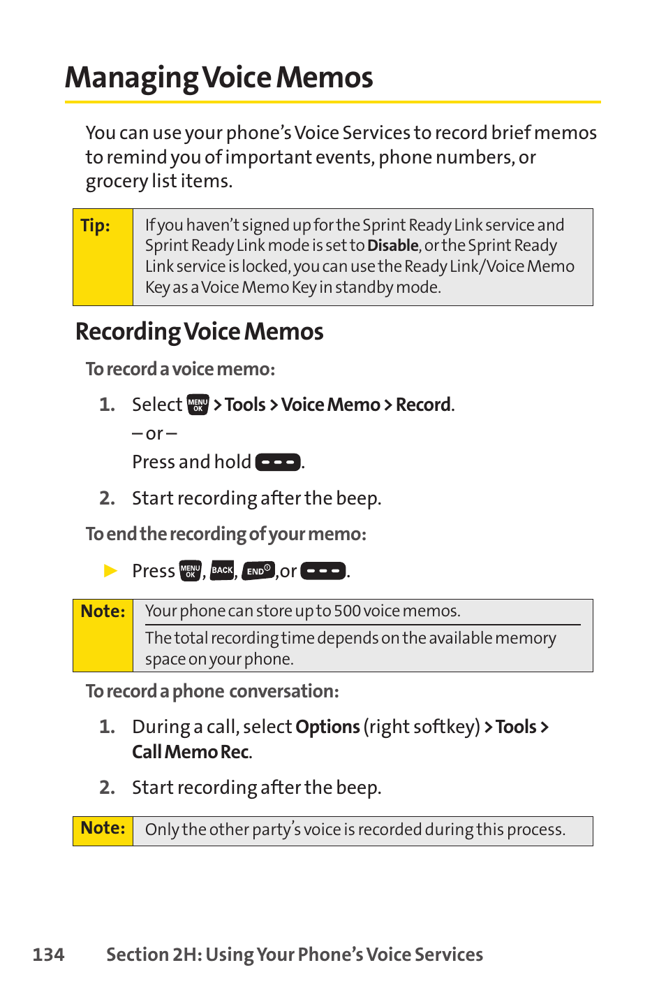 Managing voice memos | Sprint Nextel SANYO SCP-3200 User Manual | Page 150 / 281