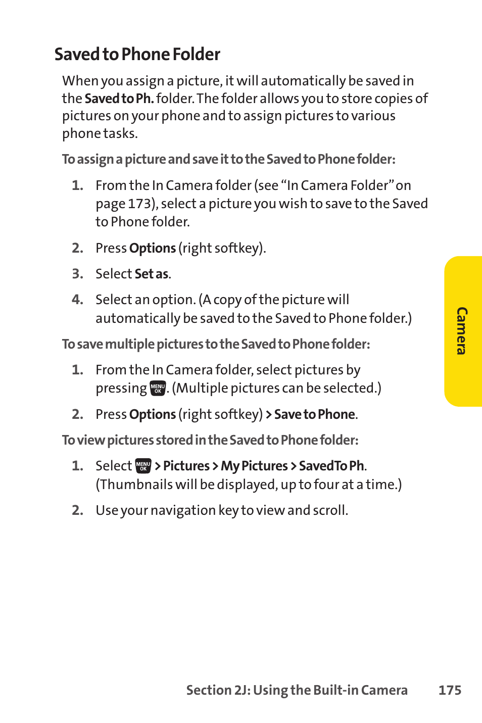 Saved to phone folder | Sprint Nextel SANYO SCP-3200 User Manual | Page 191 / 281