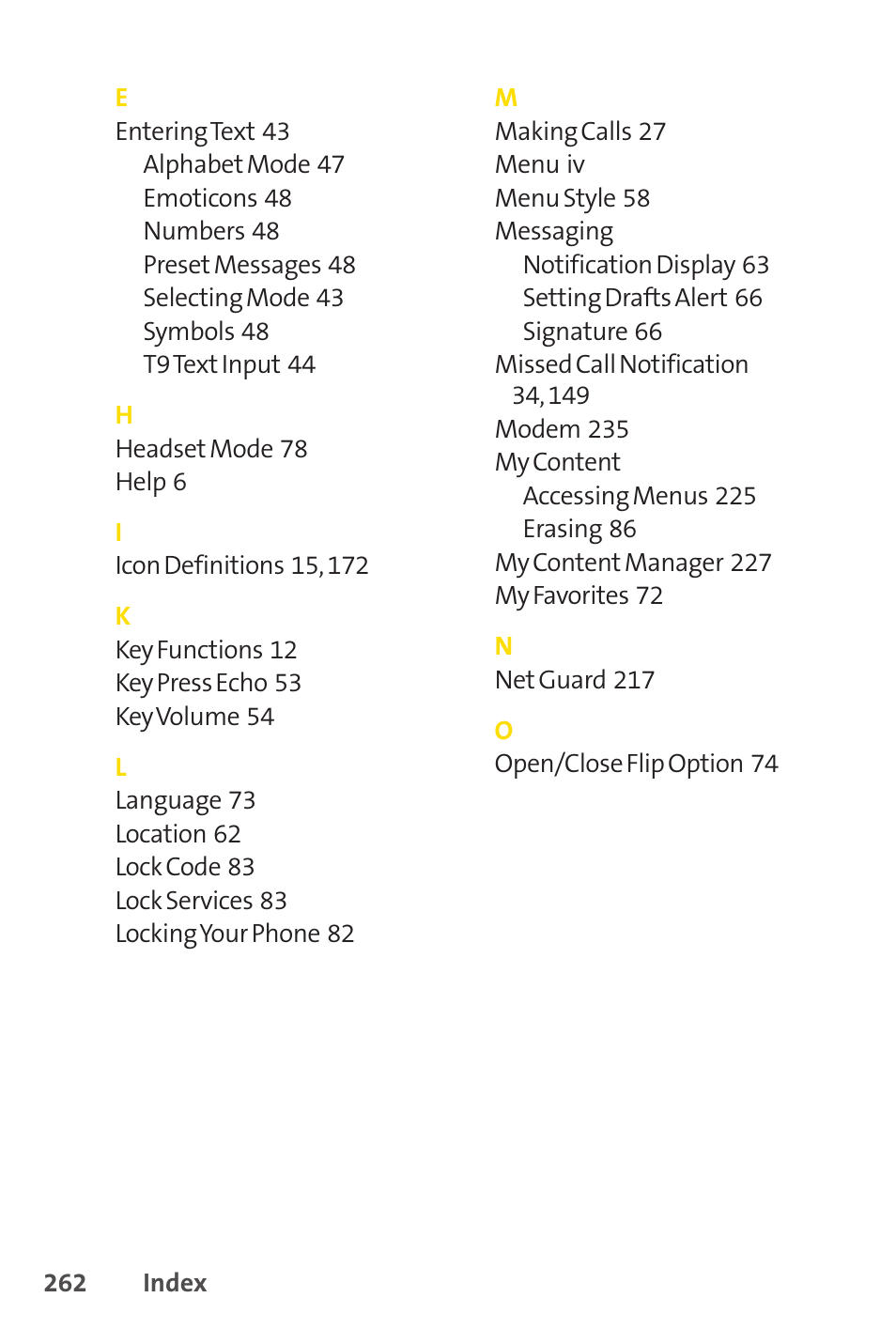 Sprint Nextel SANYO SCP-3200 User Manual | Page 278 / 281