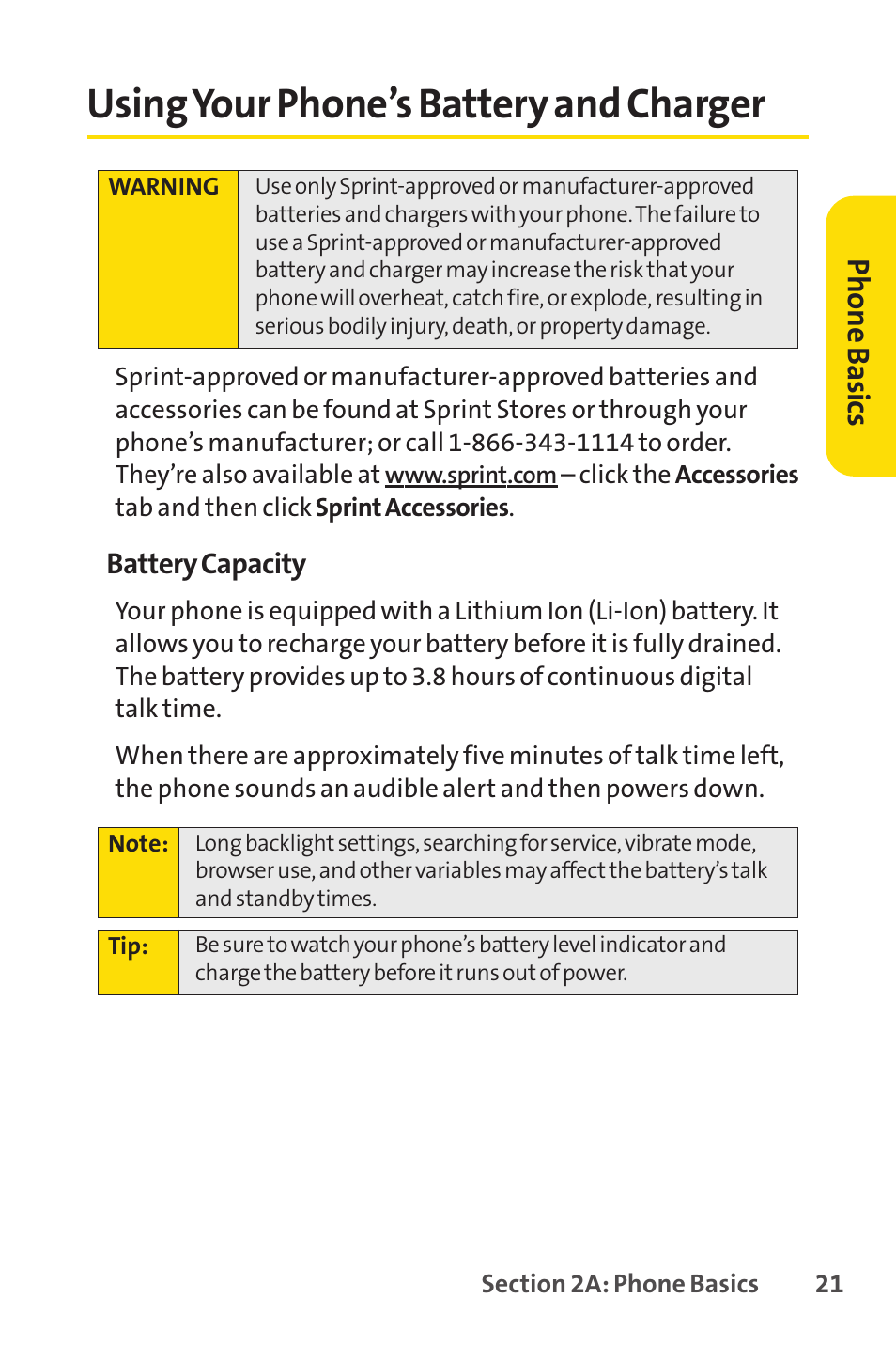 Using your phone’s battery and charger | Sprint Nextel SANYO SCP-3200 User Manual | Page 37 / 281