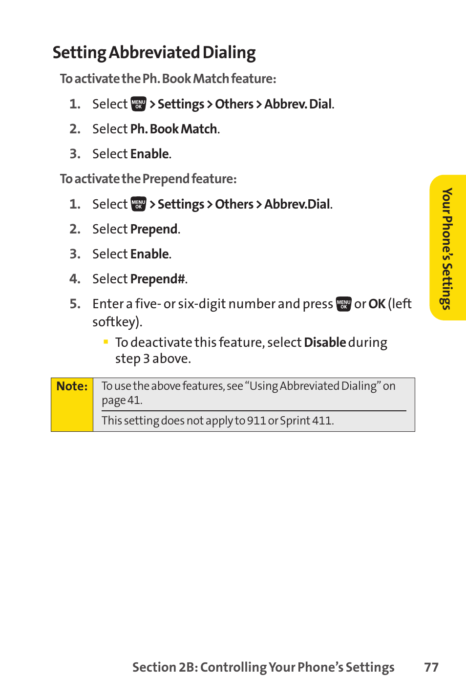 Setting abbreviated dialing | Sprint Nextel SANYO SCP-3200 User Manual | Page 93 / 281