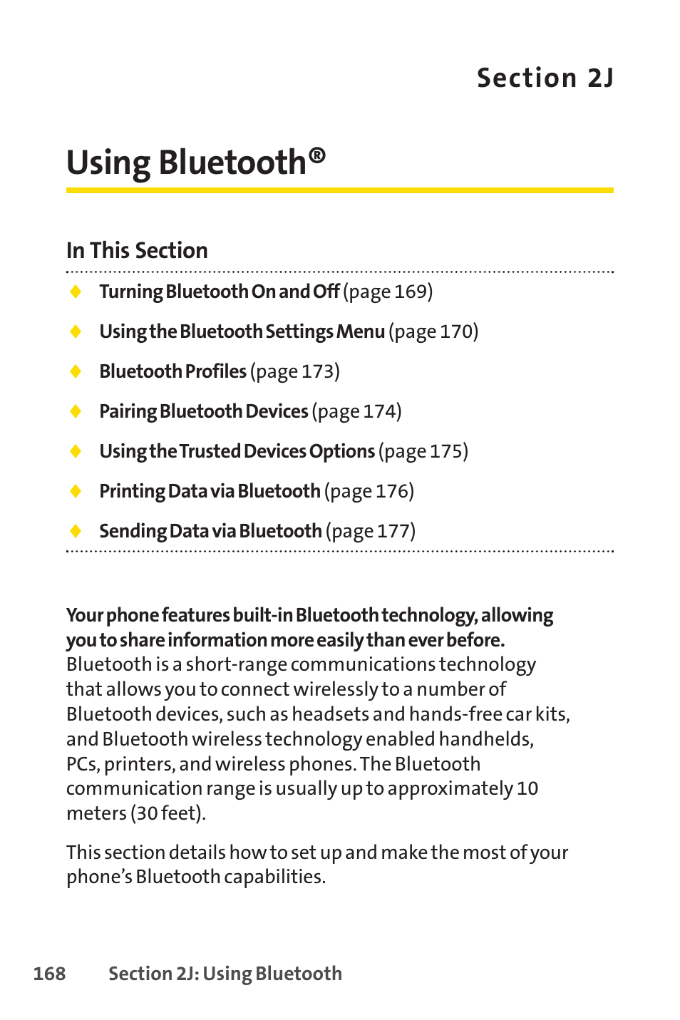 Using bluetooth, 2j. using bluetooth | Sprint Nextel SCP-7050 User Manual | Page 184 / 267