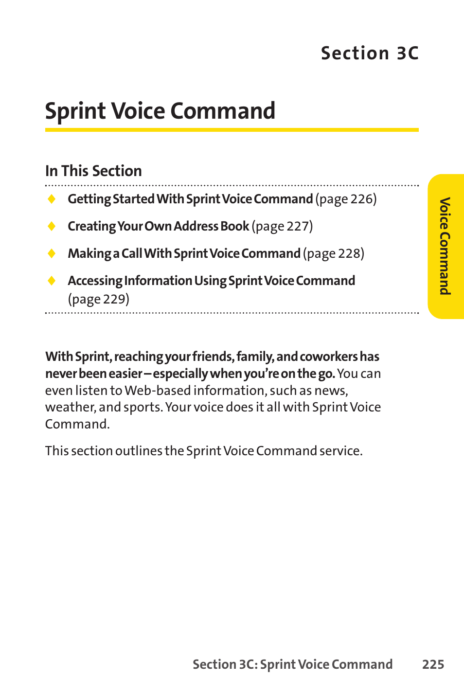 Sprint voice command, 3c. sprint voice command | Sprint Nextel SCP-7050 User Manual | Page 241 / 267