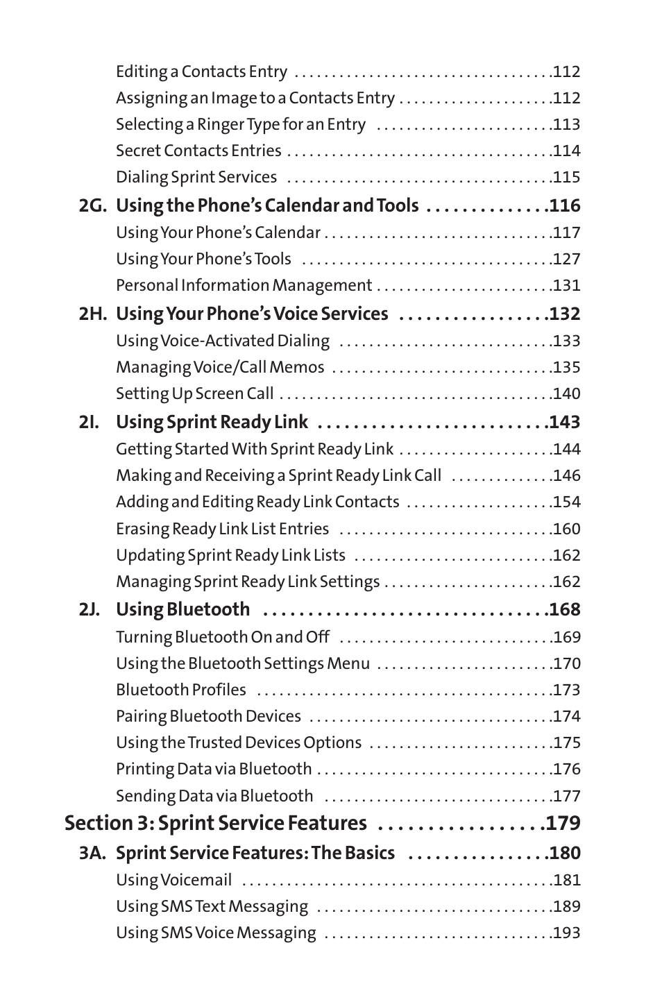 Sprint Nextel SCP-7050 User Manual | Page 4 / 267