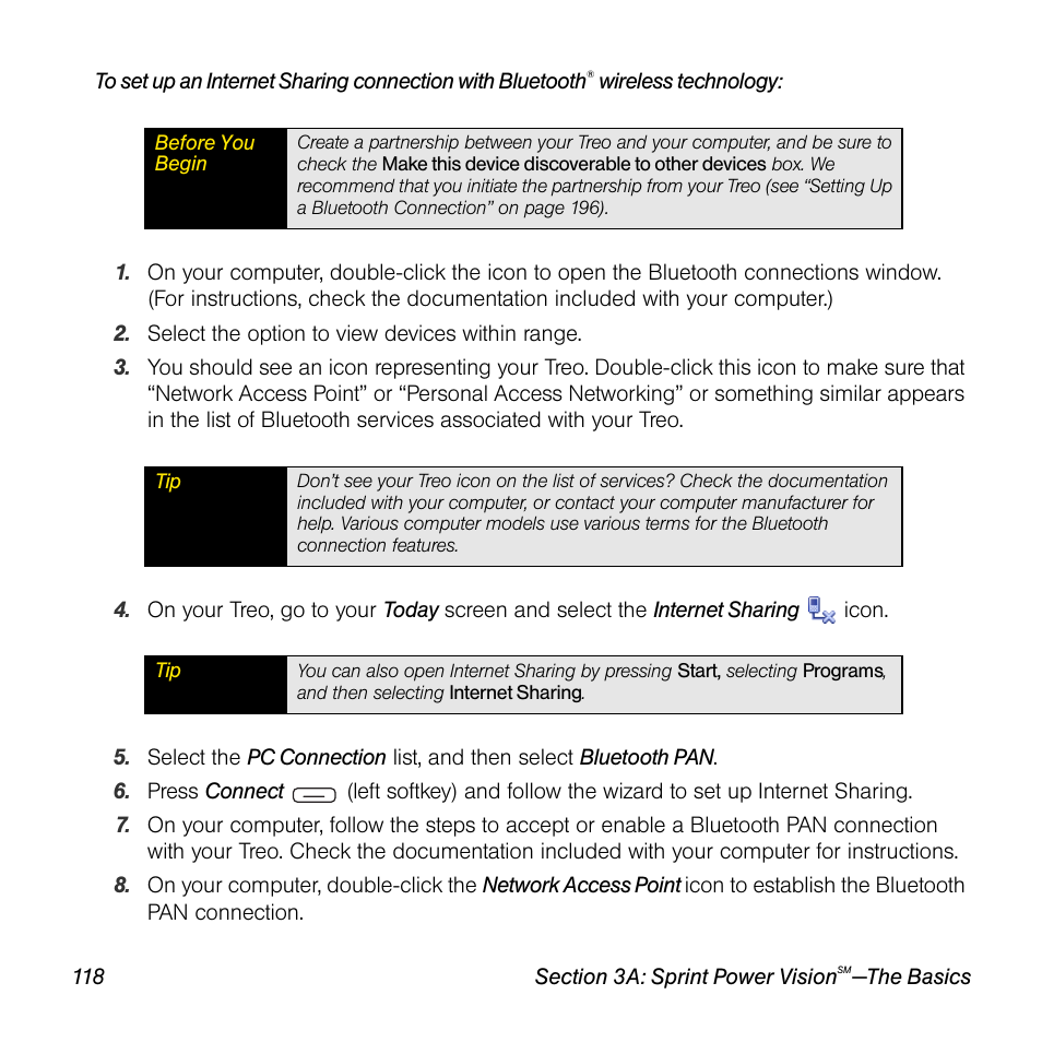 Sprint Nextel Palm Treo 800w User Manual | Page 118 / 436