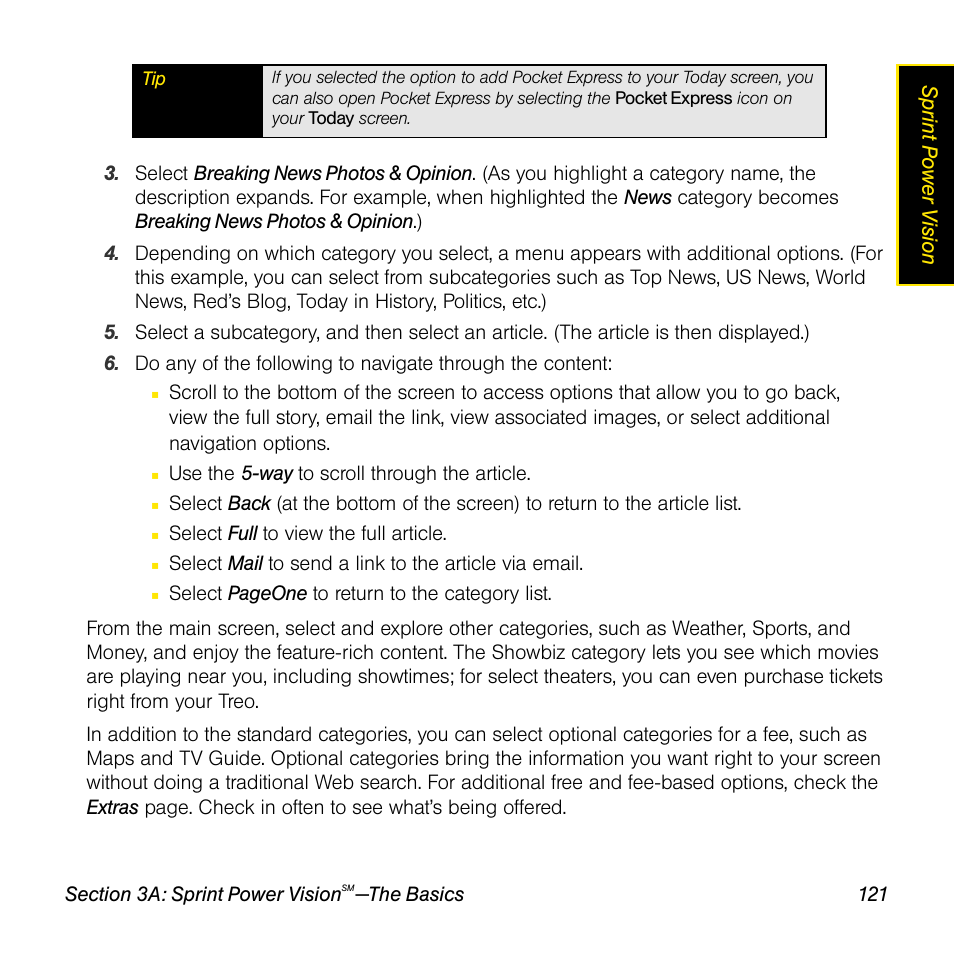 Sprint Nextel Palm Treo 800w User Manual | Page 121 / 436
