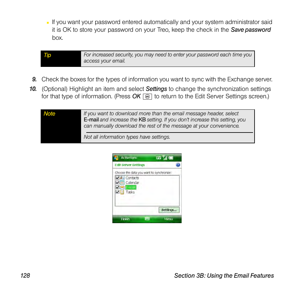 Sprint Nextel Palm Treo 800w User Manual | Page 128 / 436