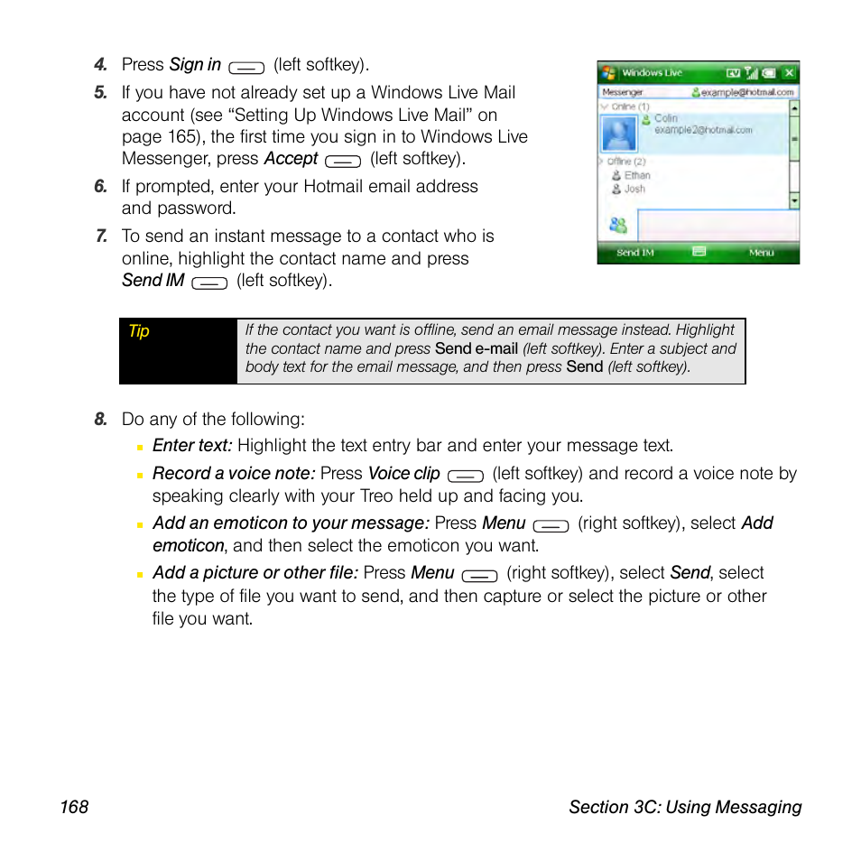 Sprint Nextel Palm Treo 800w User Manual | Page 168 / 436