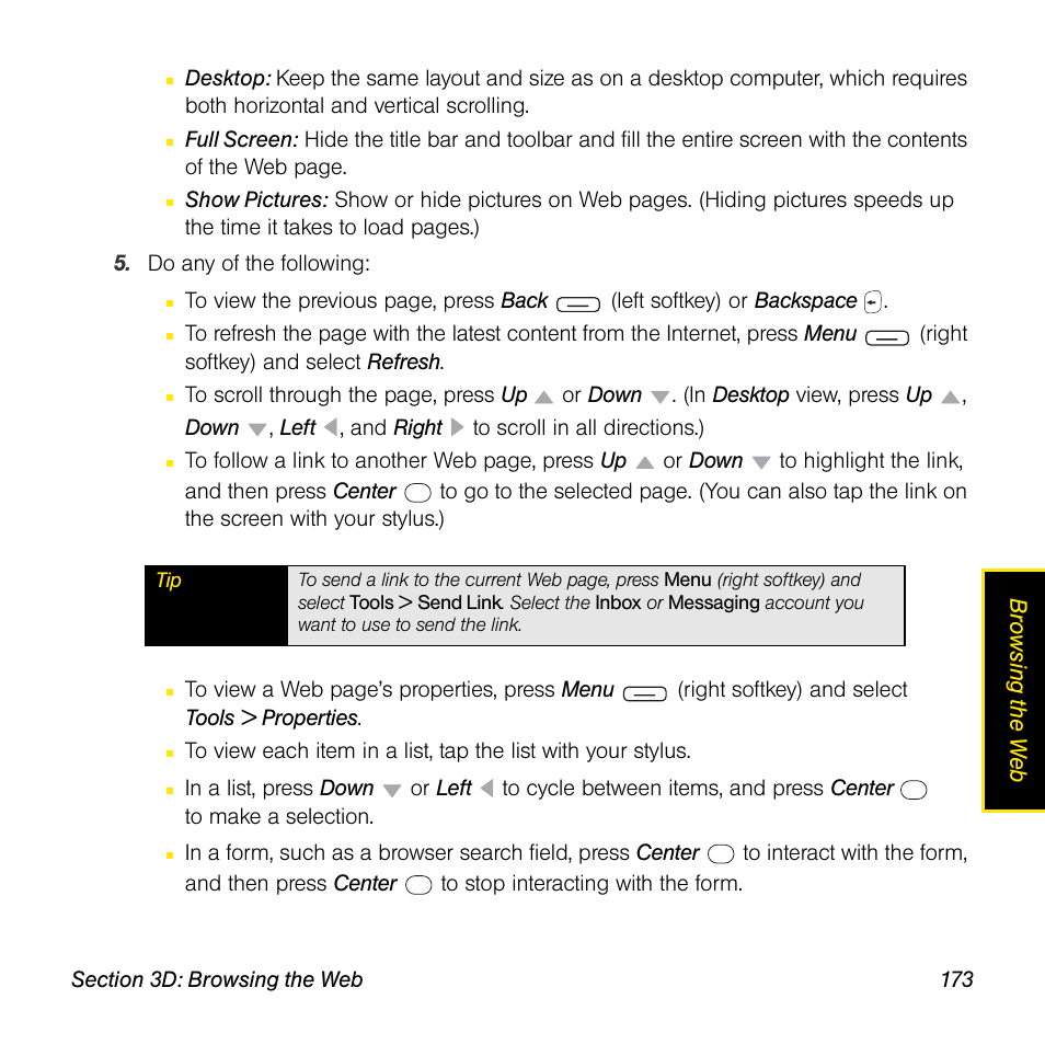 Sprint Nextel Palm Treo 800w User Manual | Page 173 / 436