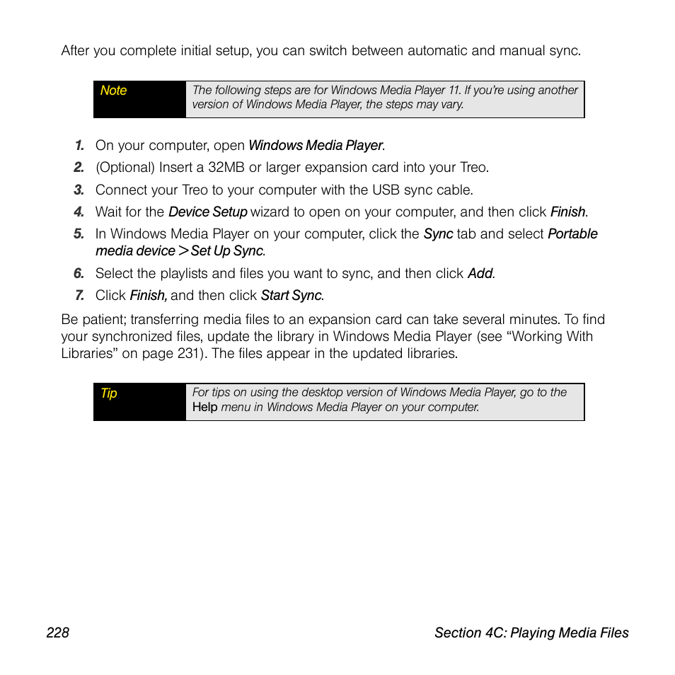 Sprint Nextel Palm Treo 800w User Manual | Page 228 / 436