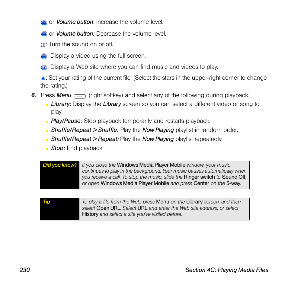 Sprint Nextel Palm Treo 800w User Manual | Page 230 / 436