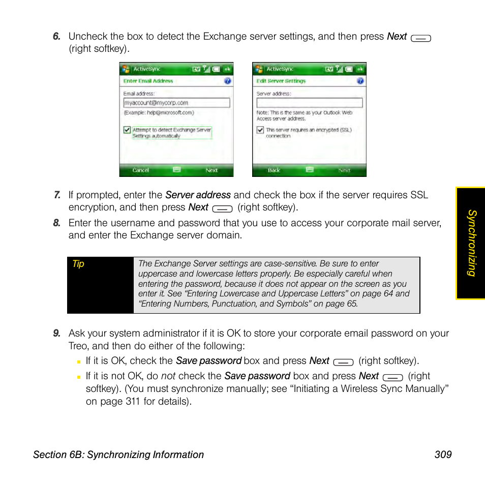 Sprint Nextel Palm Treo 800w User Manual | Page 309 / 436