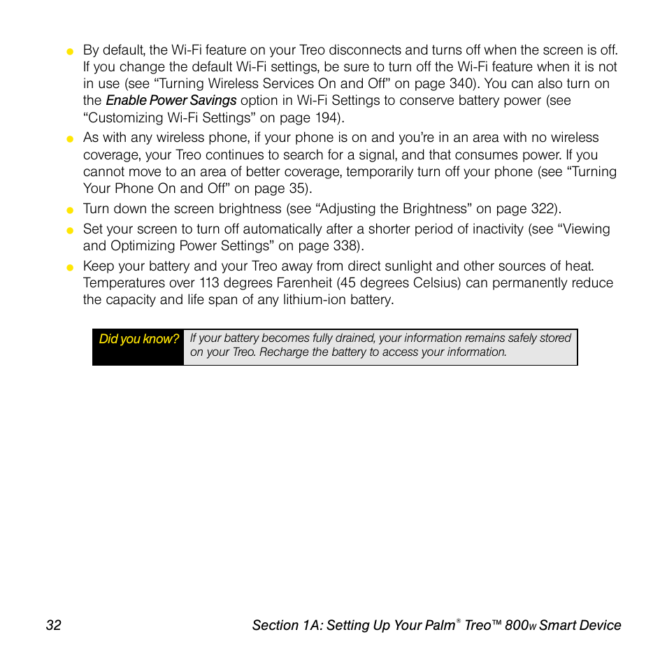 Treo™ 800, Smart device | Sprint Nextel Palm Treo 800w User Manual | Page 32 / 436