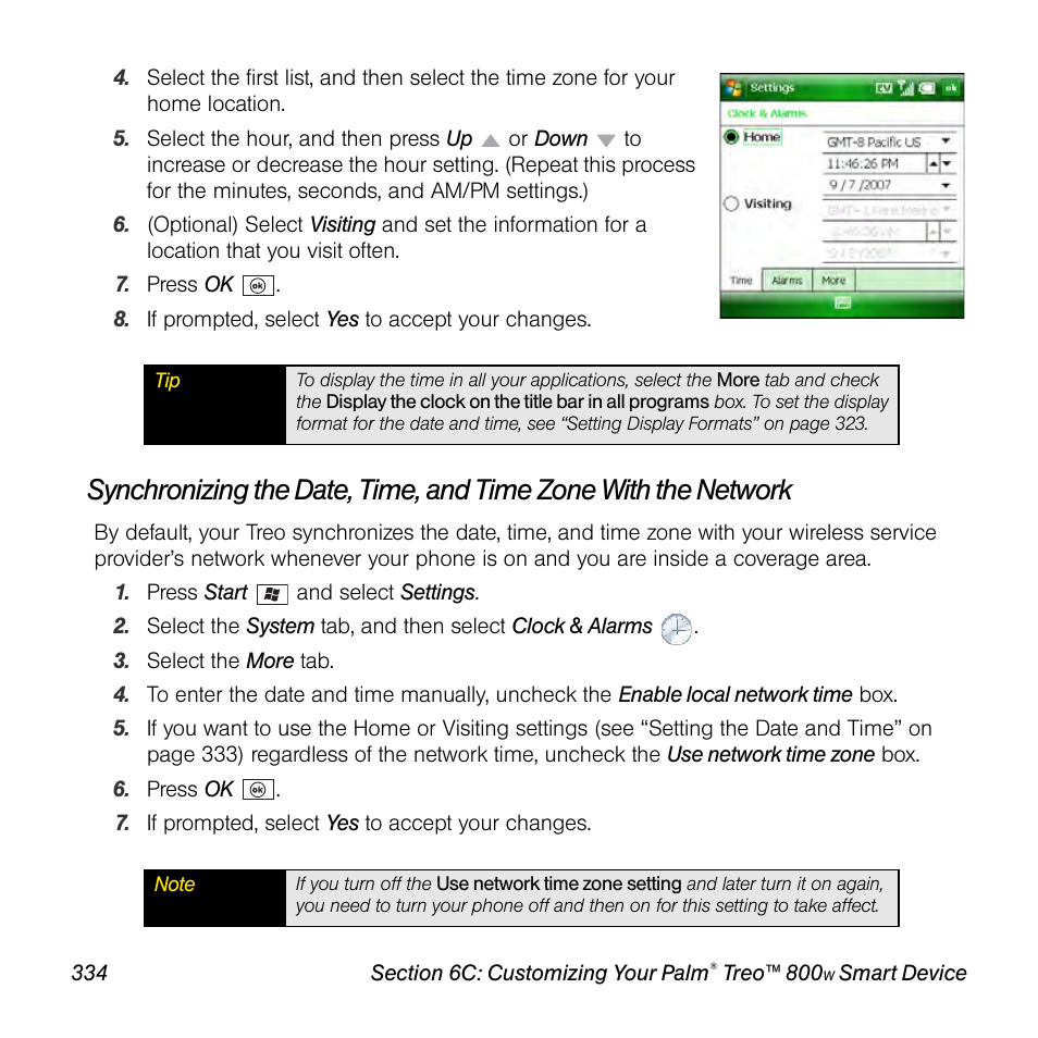 Sprint Nextel Palm Treo 800w User Manual | Page 334 / 436