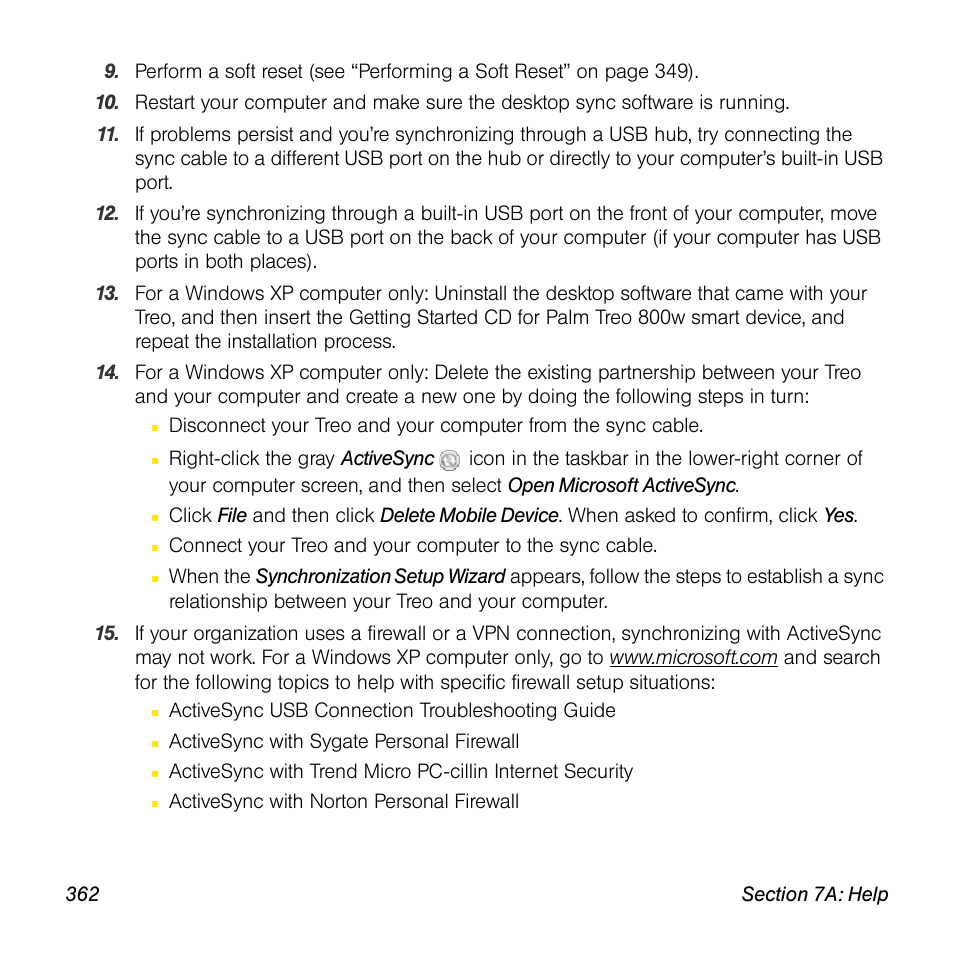 Sprint Nextel Palm Treo 800w User Manual | Page 362 / 436