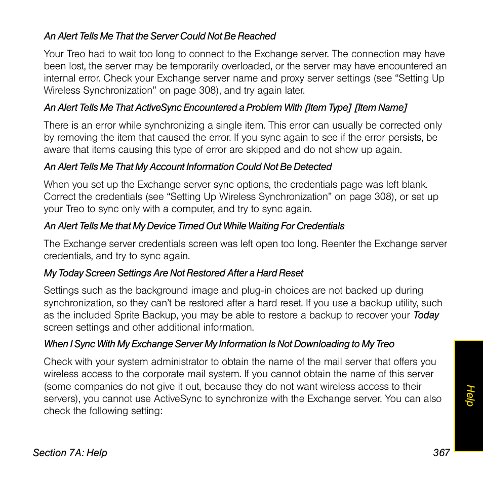 Sprint Nextel Palm Treo 800w User Manual | Page 367 / 436