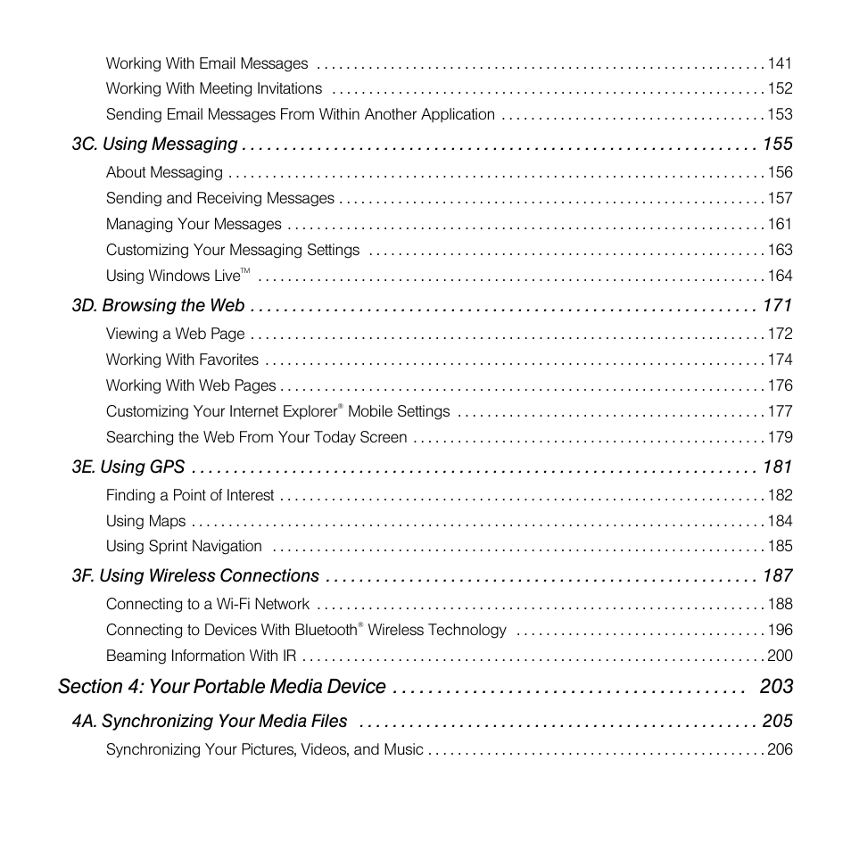 Sprint Nextel Palm Treo 800w User Manual | Page 7 / 436