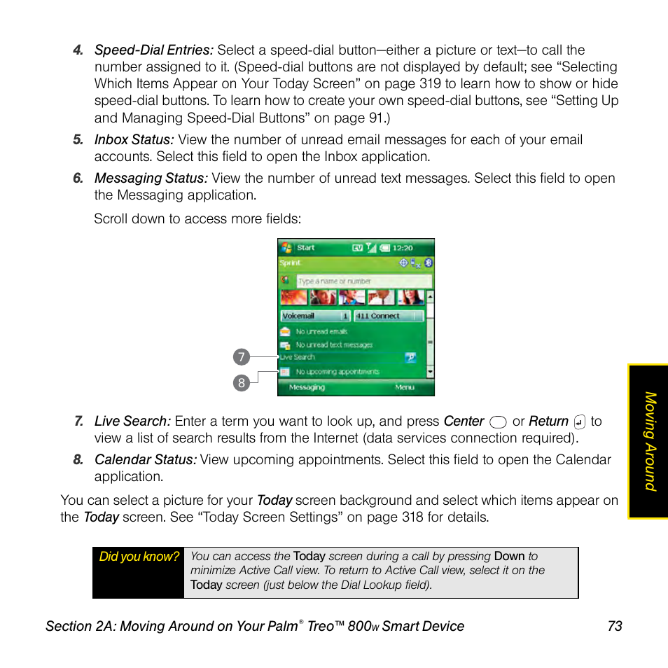 Sprint Nextel Palm Treo 800w User Manual | Page 73 / 436
