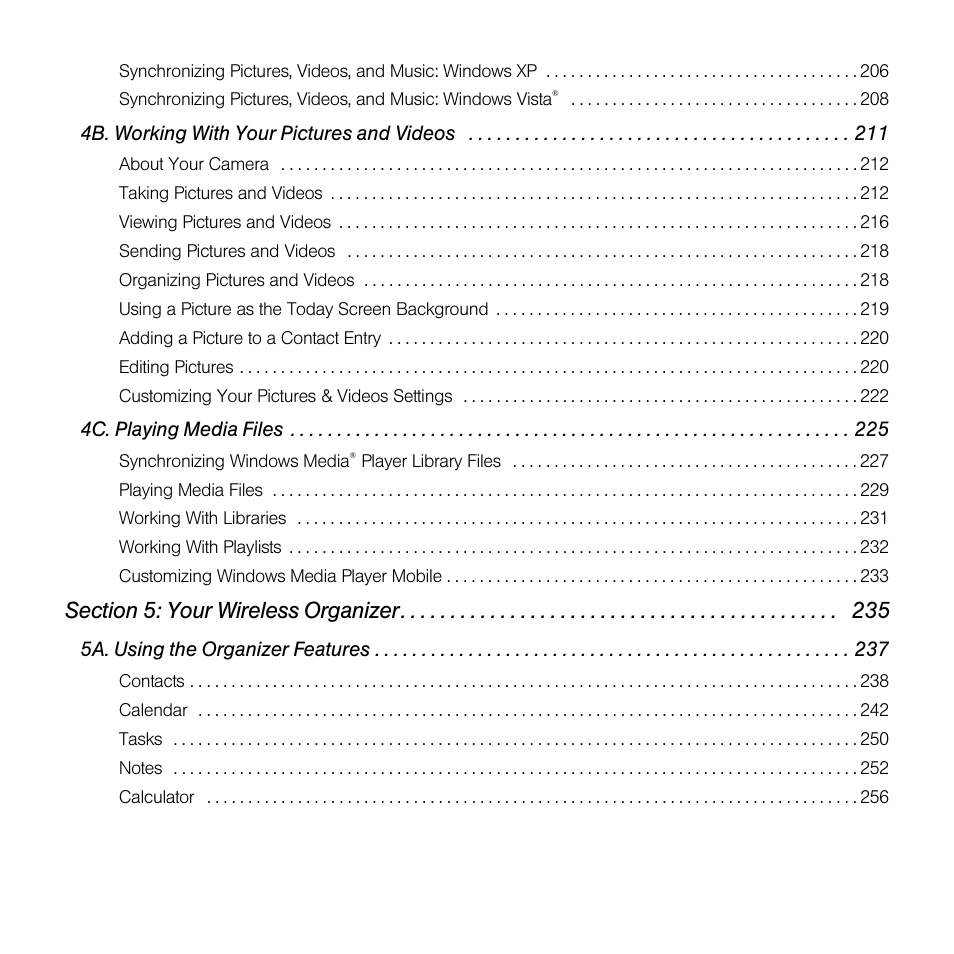 Sprint Nextel Palm Treo 800w User Manual | Page 8 / 436